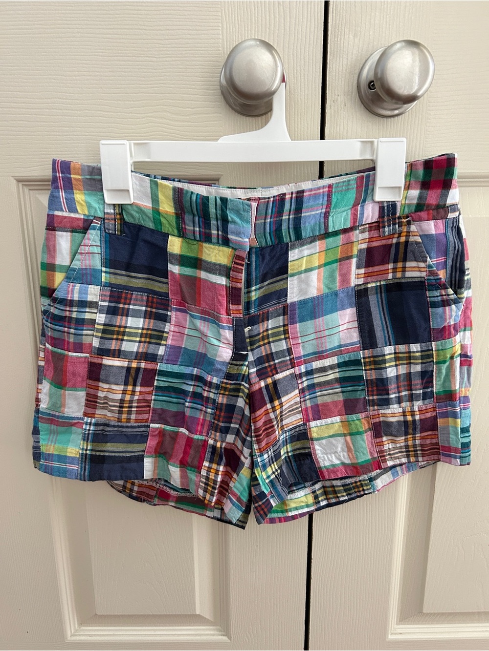 Women’s J Crew Factory Store Patchwork Plaid Shorts